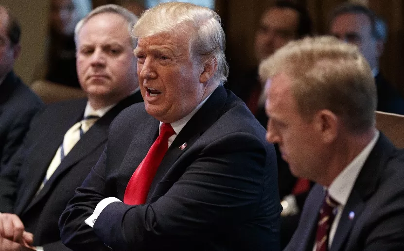 Donald Trump, Patrick Shanahan, Alex Azar, David Bernhardt