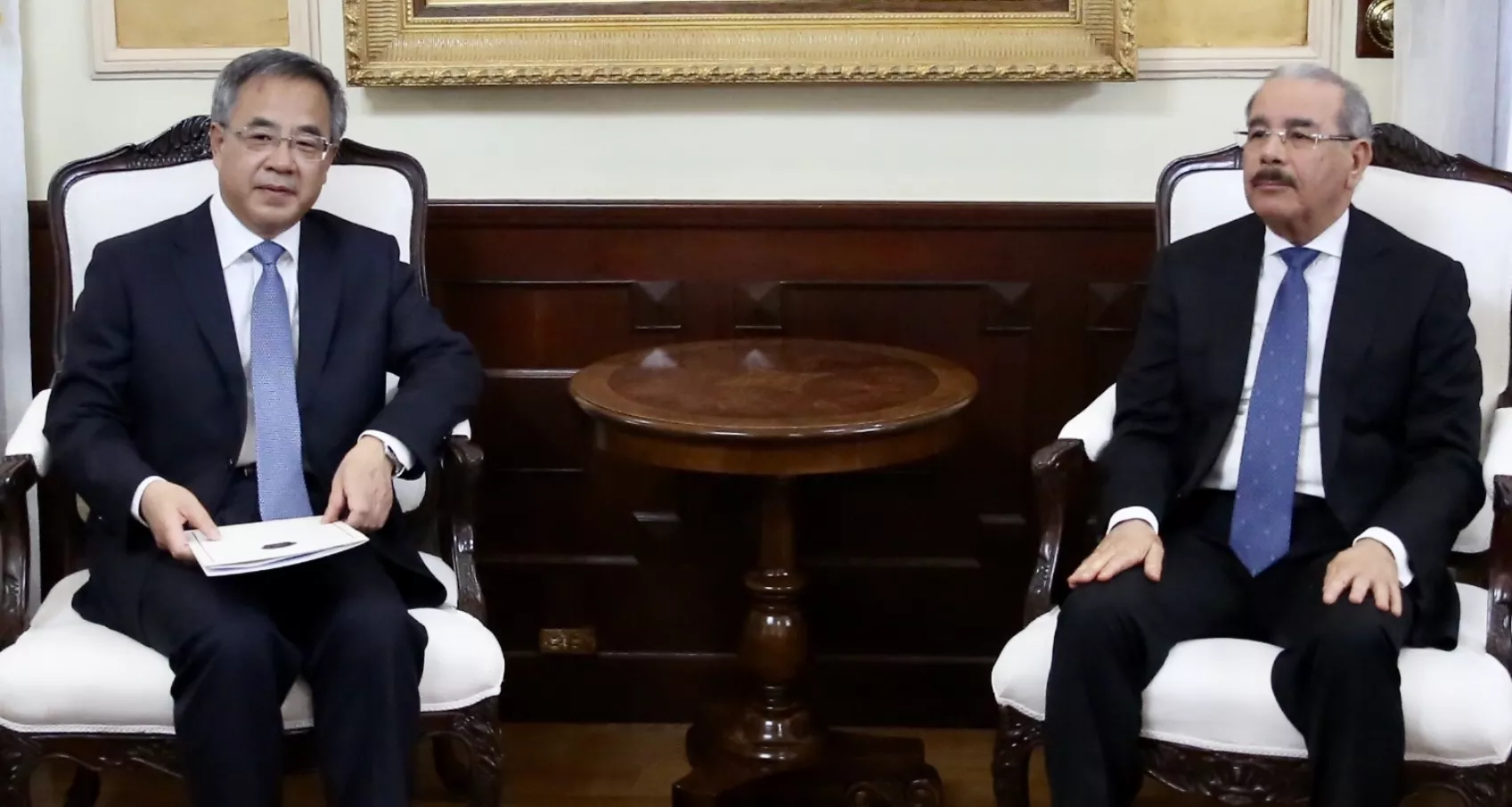 El presidente Medina y viceprimer ministro China discuten acuerdos