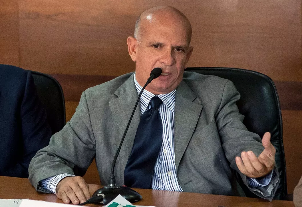 Fotografía de archivo, tomada el 27 de enero del 2016, del exgeneral venezolano Hugo Carvajal, antiguo exjefe de contrainteligencia militar de su país con Hugo Chávez, que fue detenido hoy por la Policía Nacional española en respuesta a una reclamación de Estados Unidos por un delito económico. EFE/Archivo/Miguel Gutiérrez