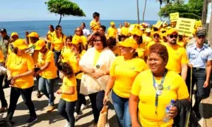 Realizan caminata contra el abuso infantil