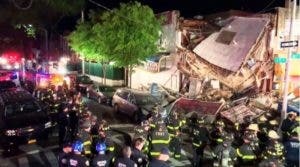 Se derrumba parcialmente edificio en Brooklyn