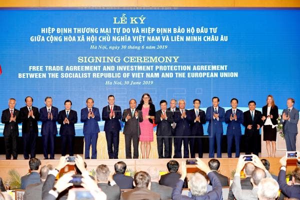 UE y Vietnam tienen amplio tratado de libre comercio
