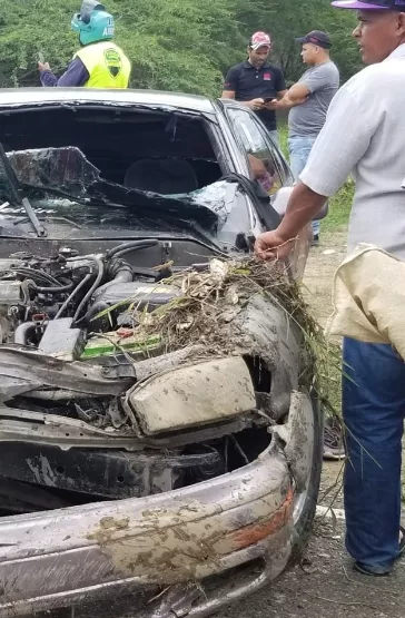 Vehículo accidentado fue sacado del canal.