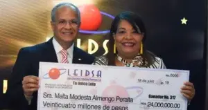 Empleada privada se gana RD$24 millones en Leidsa