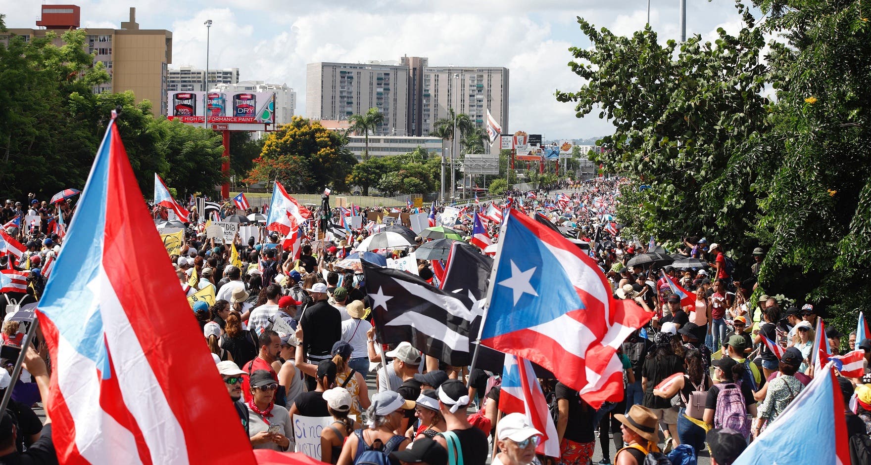 Gran protesta en Puerto Rico contra el gobernador Ricky Rosselló