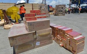 Aduanas decomisa más de 5 millones de cigarrillos en puerto de Haina Oriental