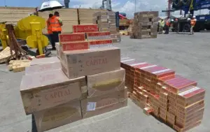 Aduanas decomisa más de 5 millones de cigarrillos en puerto de Haina Oriental