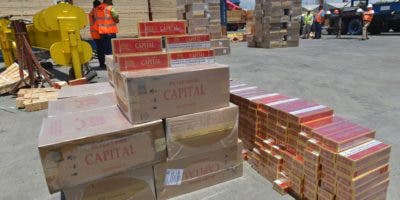 Aduanas decomisa más de 5 millones de cigarrillos en puerto de Haina Oriental