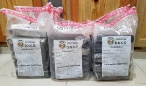 Autoridades ocupan 32 kilos de cocaína en Puerto de Haina Oriental