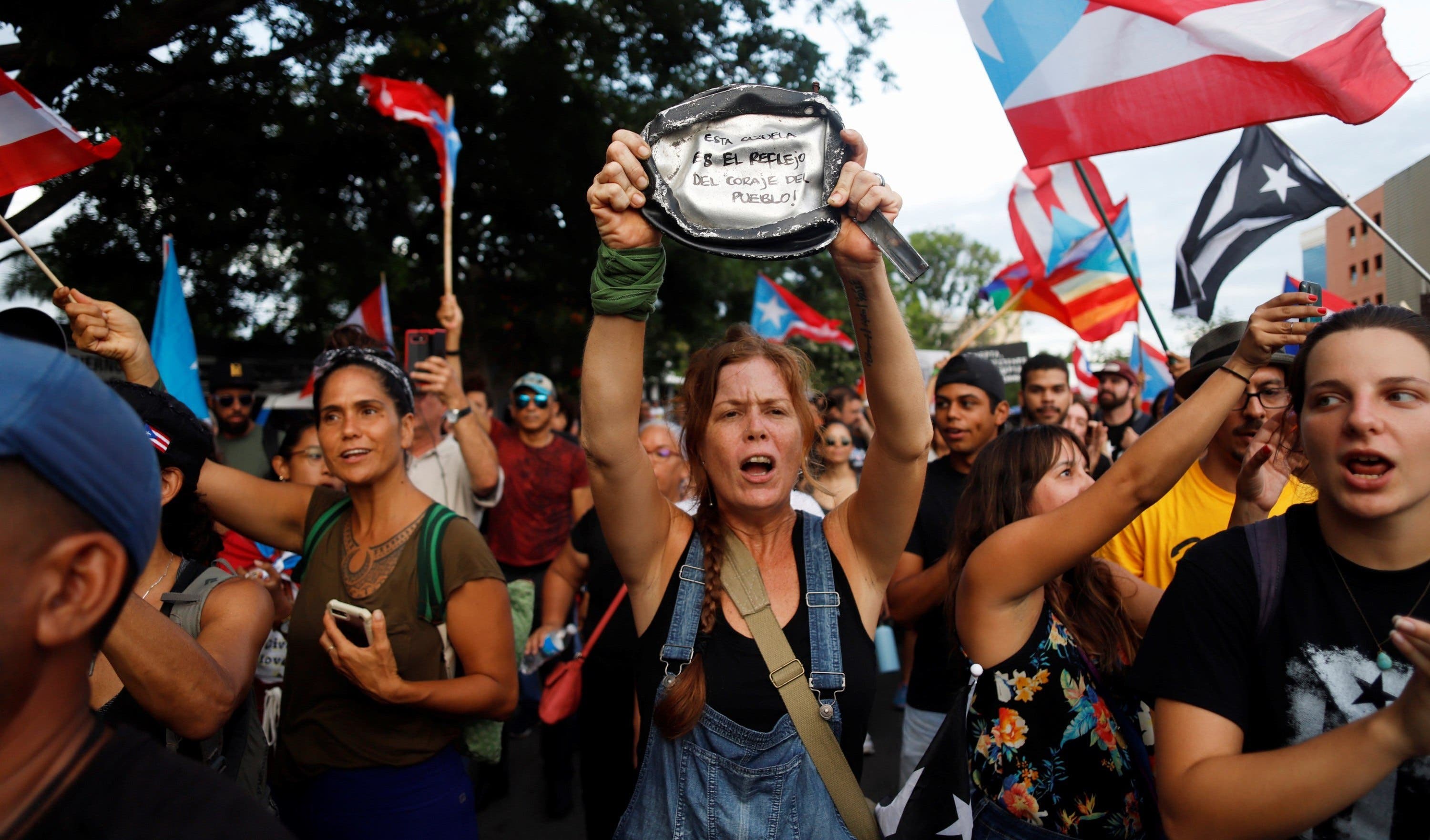 Protestan en Puerto Rico contra posible sucesora de Rosselló, Wanda Vázquez