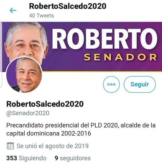 Suplantan identidad de Roberto Salcedo en twitter