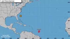 Tormenta tropical Dorian se acerca a las Antillas Menores