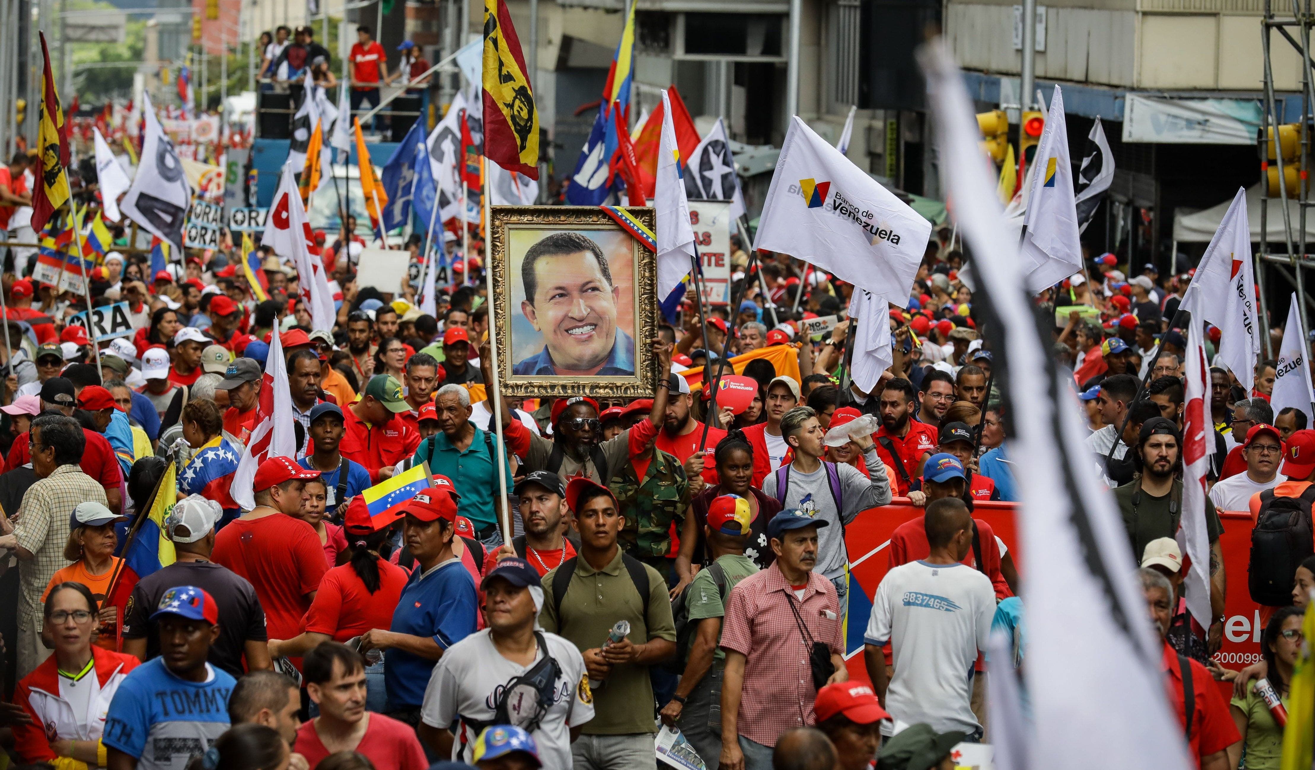 Chavismo vuelve a manifestarse en solidaridad a Maduro ante sanciones de EEUU