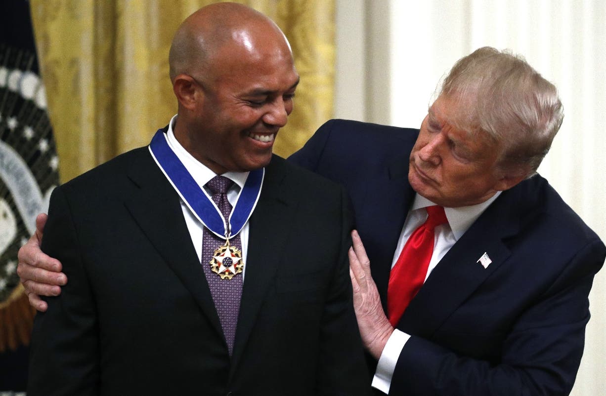 Trump entrega Medalla de la Libertad a Mariano Rivera