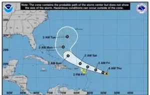 Las Antillas Menores y Puerto Rico en alerta ante el avance del huracán Jerry