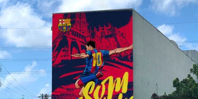 Mural en BarcaAcademyRD Genera 3 millones 100 mil views y un millón 50 mil likes