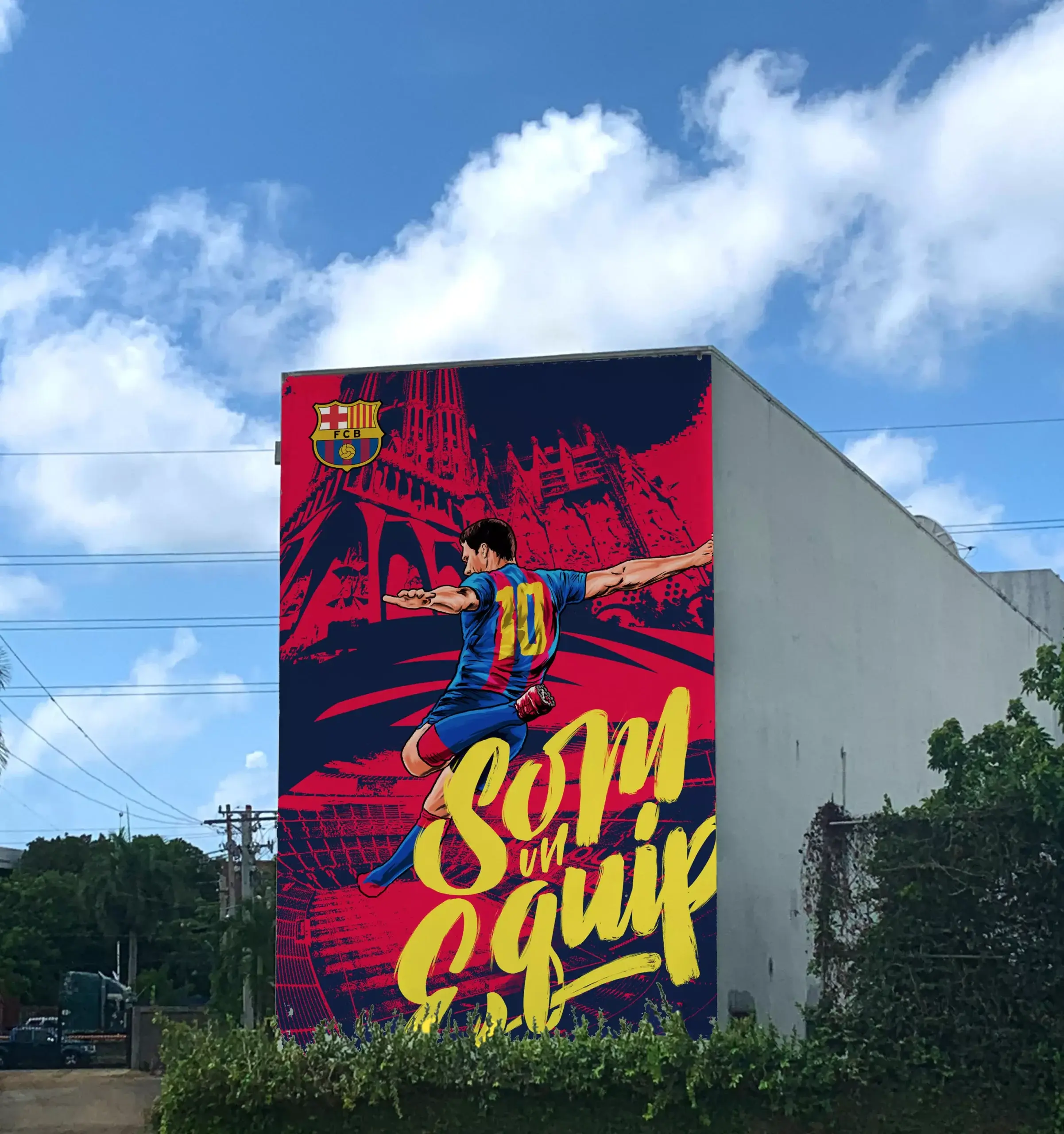 Mural en BarcaAcademyRD Genera 3 millones 100 mil views y un millón 50 mil likes