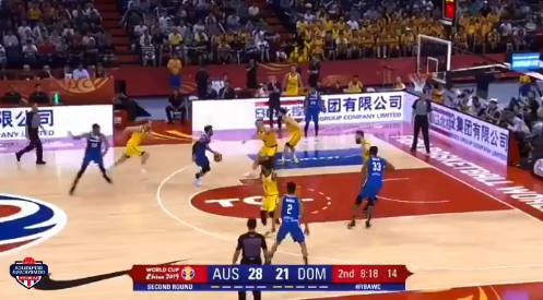 Australia vence a dominicana 82-76 en el primer partido de la segunda fase del Mundial de China 2019