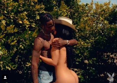 Kylie Jenner posa desnuda junto a Travis Scott; insinua aparición en revista Playboy