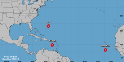 Se forma la tormenta tropical Lorenzo que promete ser un poderoso huracán