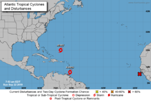 Se forma la tormenta tropical Karen en la cuenca del Caribe