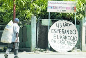 El asfaltado de calles es una de las demandas más frecuentes.