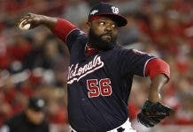 Lanzador Fernando Rodney dice volverá con los Nacionales en 2020