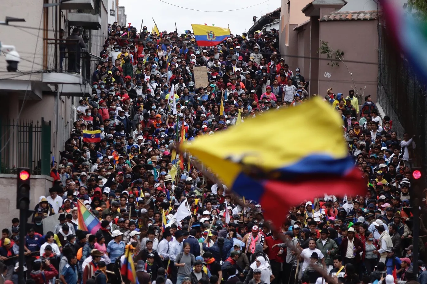 Sindicalistas se suman a protestas en Ecuador