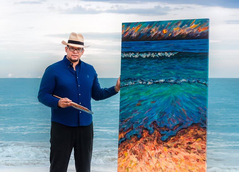 La belleza del mar Caribe se pone de manifiesto en la nueva colección del artista plástico Maxhularis