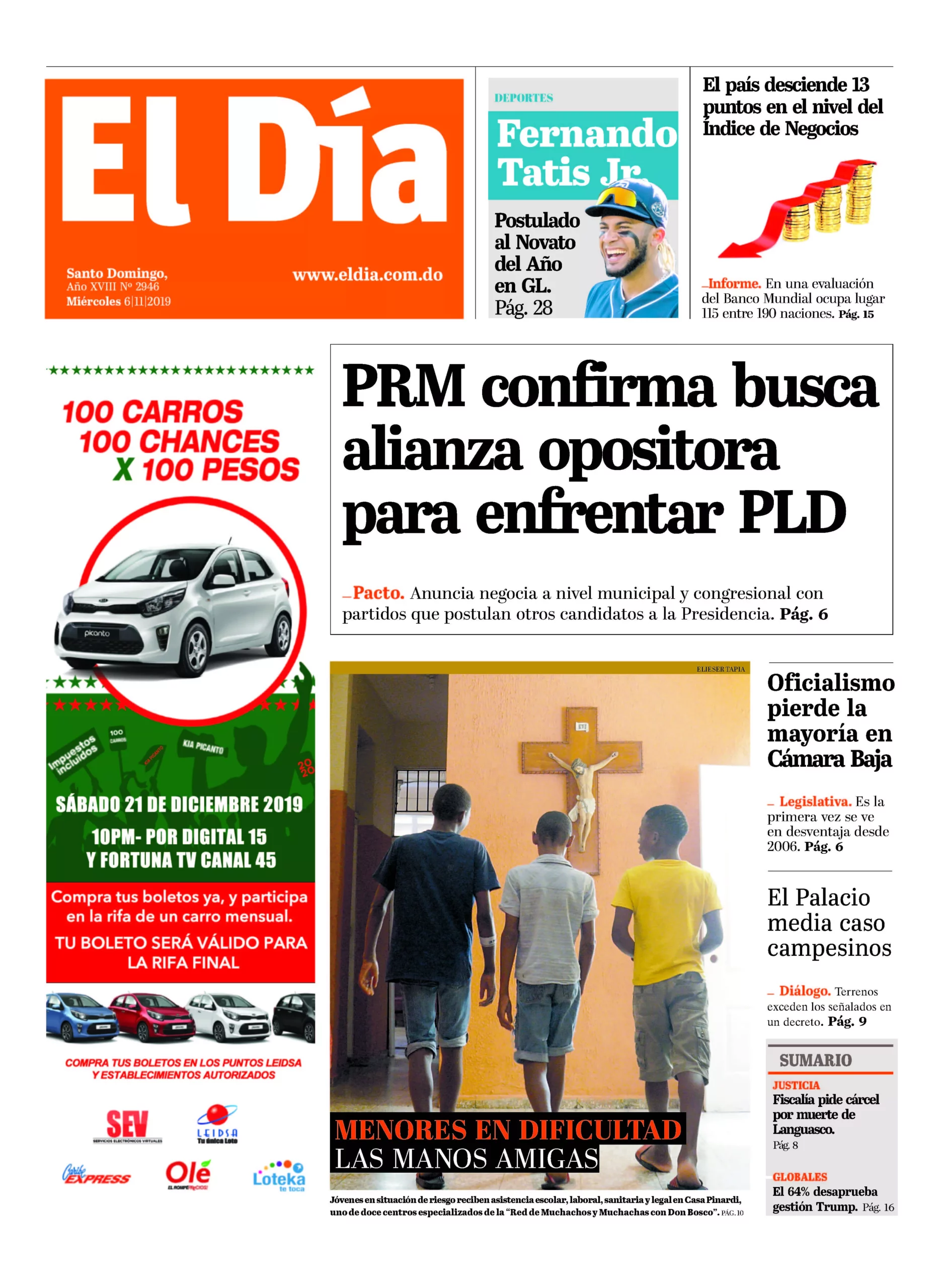 Portada impresa 6-11-2019