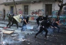 Nuevos enfrentamientos entre manifestantes y fuerzas de seguridad en Chile