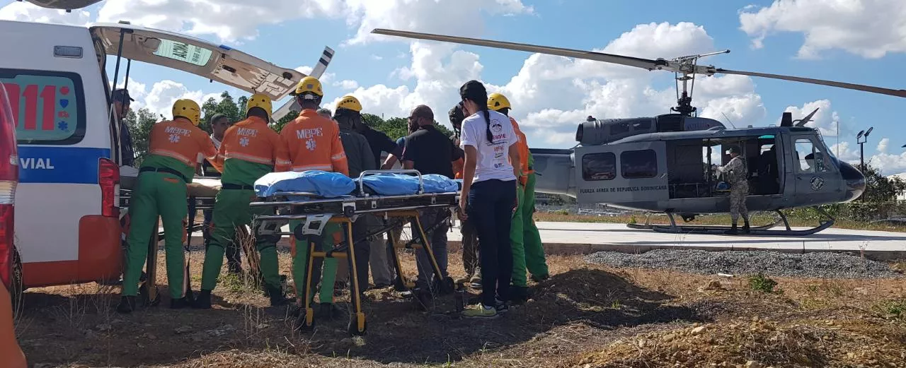 Trasladan a Santo Domingo cuatro de los  accidentados en  Autovía del Este