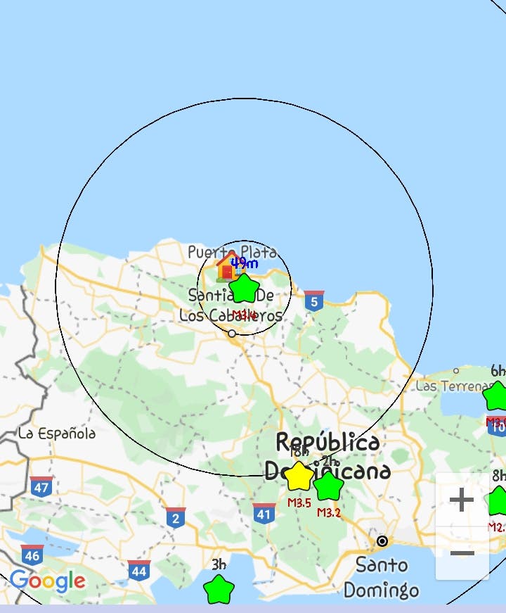 Se registra sismo 3.4 grados en localidad Tubagua de Puerto Plata