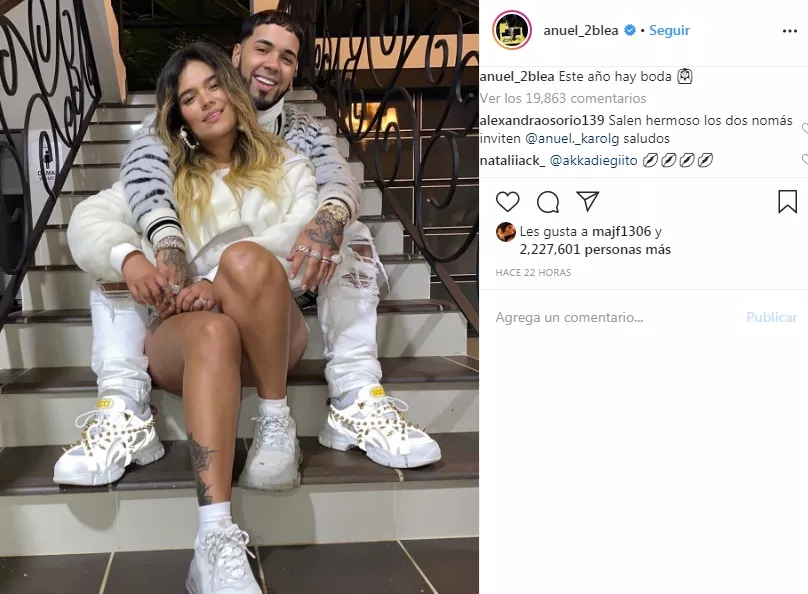 Anuel AA se casará este año con Karol G