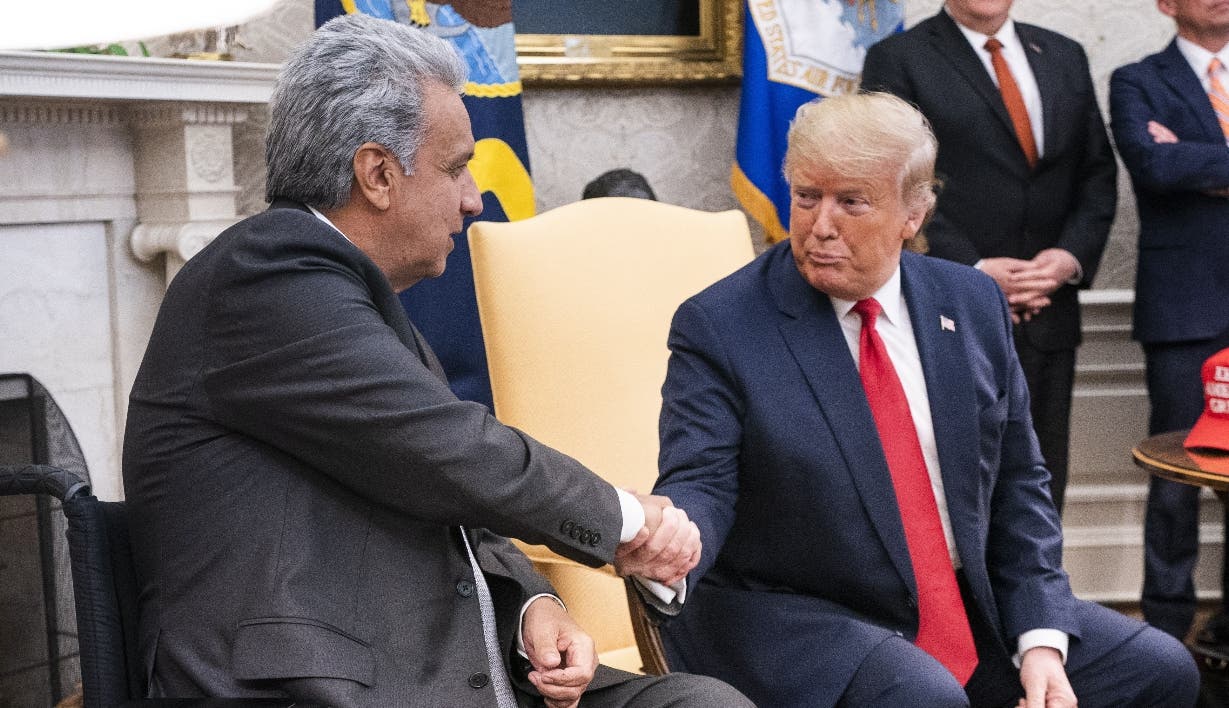Trump promueve con Ecuador un acuerdo comercial
