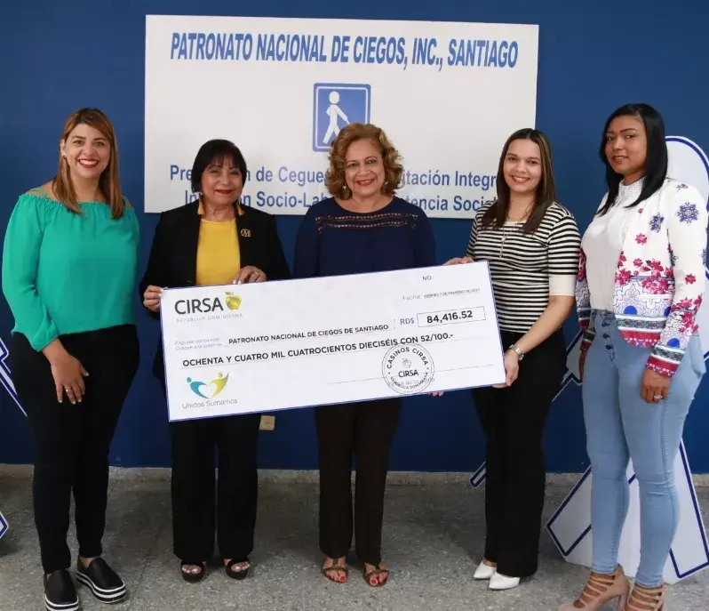 Grupo CIRSA entrega un donativo al Patronato Nacional Ciegos en Santiago