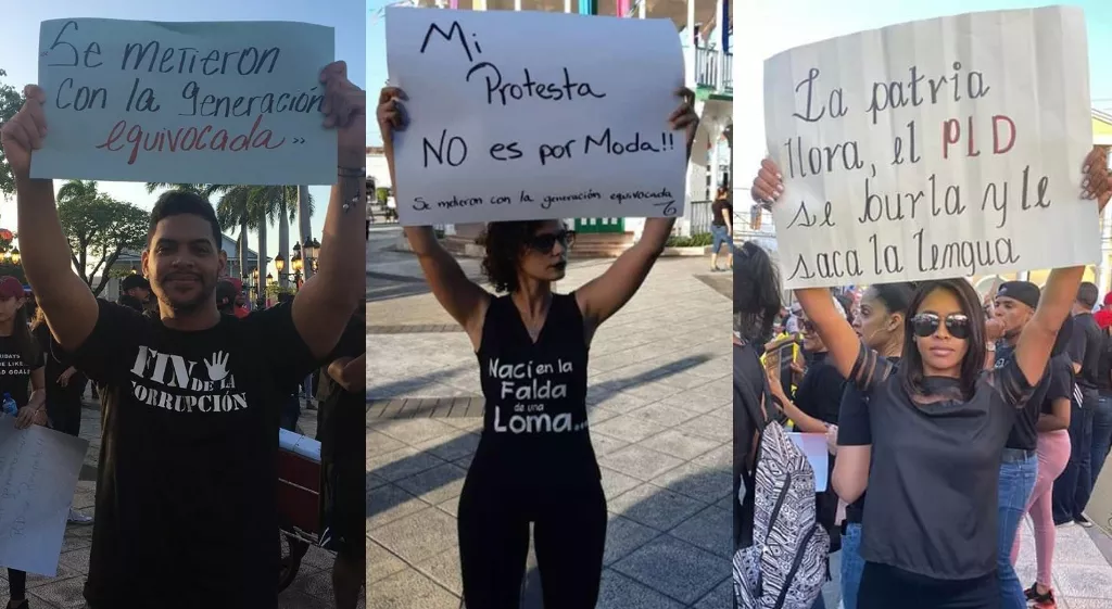 Jóvenes puertoplateños protestan pidiendo respeto al orden constitucional y democrático de RD