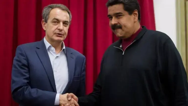 Rodríguez Zapatero se reúne por sorpresa con Maduro en Caracas