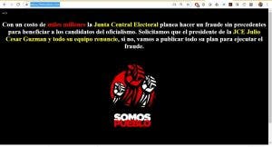 Hackean la página web del Listín Diario