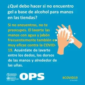 Un adecuado lavado de manos es fundamental en lucha contra coronavirus