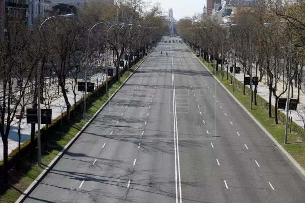 Nadie pasea ya por la ciudad de Madrid