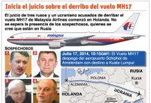 Rusos van a juicio por caída avión malasio