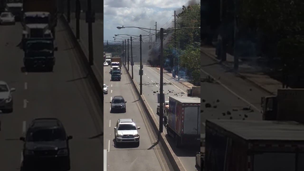 Bloquean autopista Duarte en demanda reconteo de votos regidores Pedro Brand