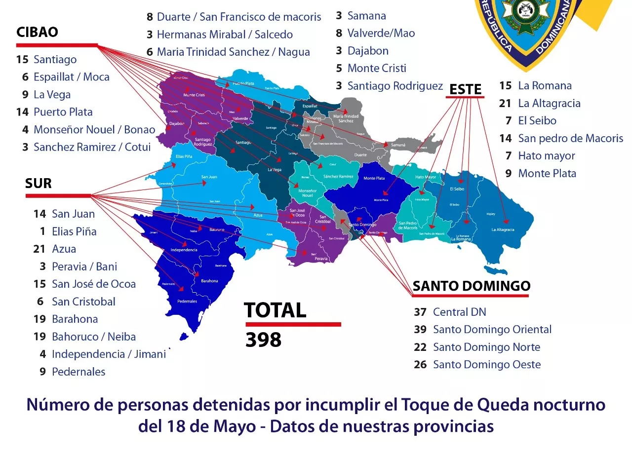 Disminuye número de detenidos durante toque de queda tras reducción de horario