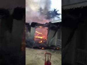 Incendio en hotel Bahía Príncipe Portillo, en Las Terrenas, Samaná