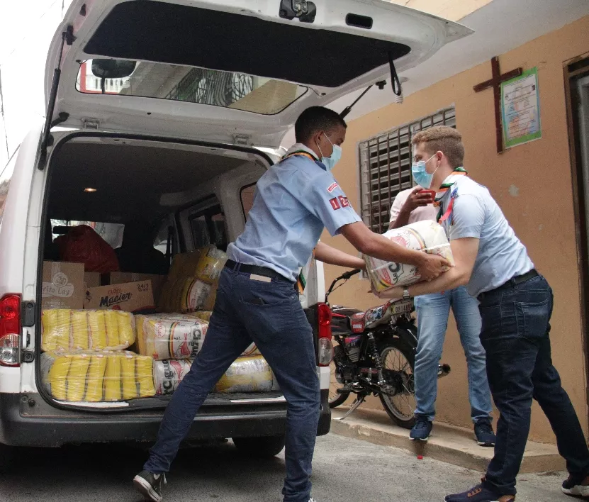 Movimiento Scout asiste en comunidades