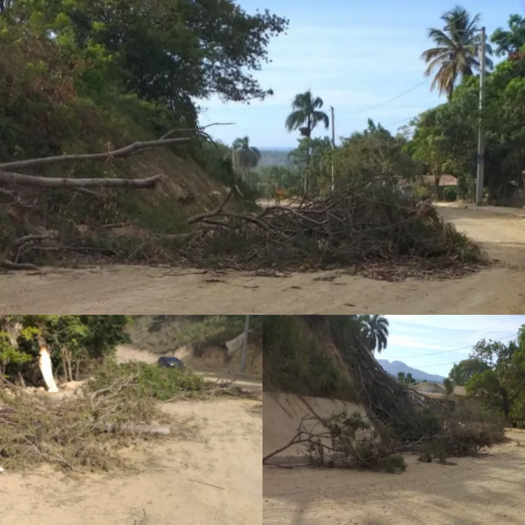 Bloquean carretera turística Luperón en Puerto Plata exigiendo terminación total de esa vía