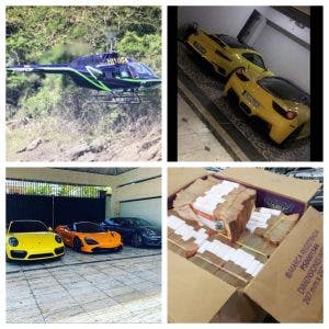 Autoridades incautan helicópteros, Porsches, Ferraris y dinero a esposo de candidata diputada PRM