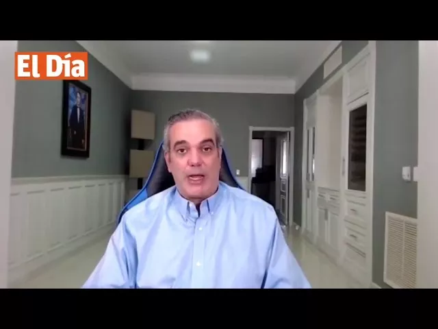 Luis Abinader, candidato presidencial del PRM, narra cuáles son los síntomas que tiene de Covid-19