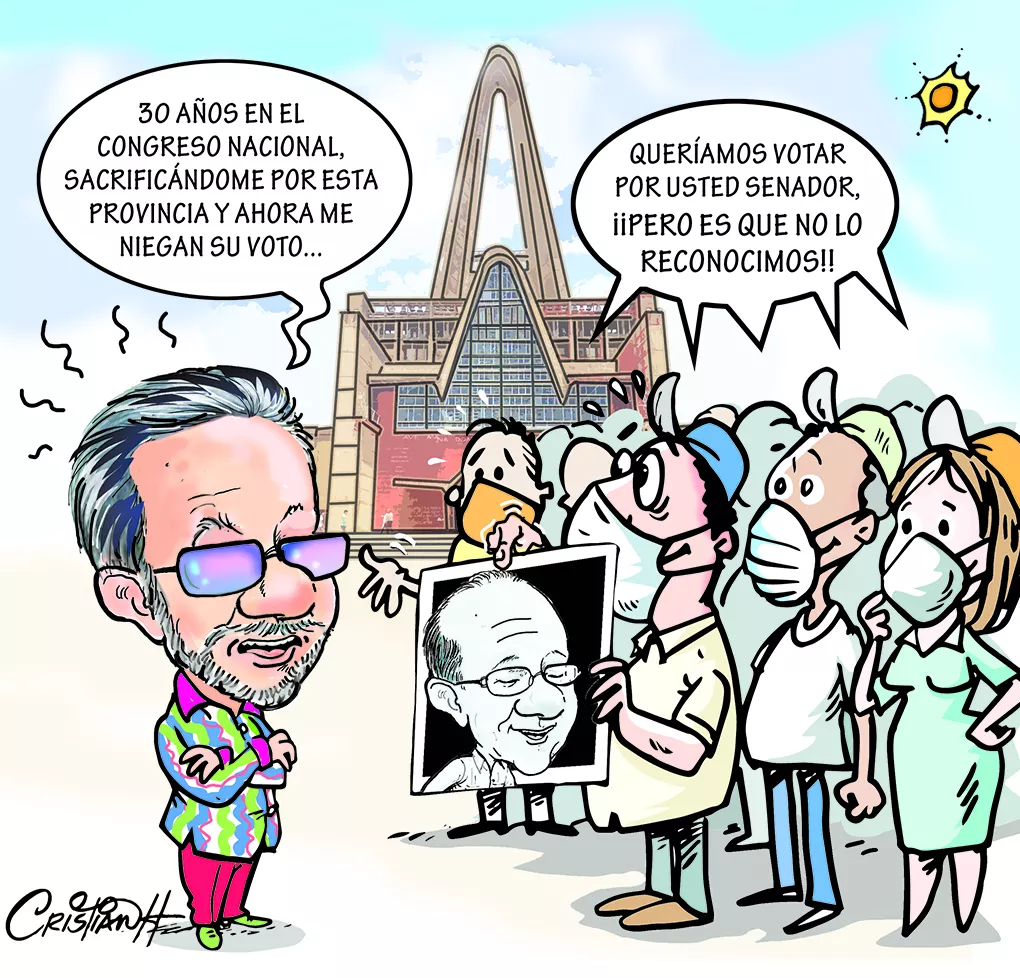 Caricatura El cacique de Higuey